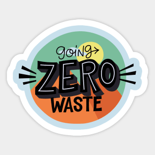 Going zero waste Sticker